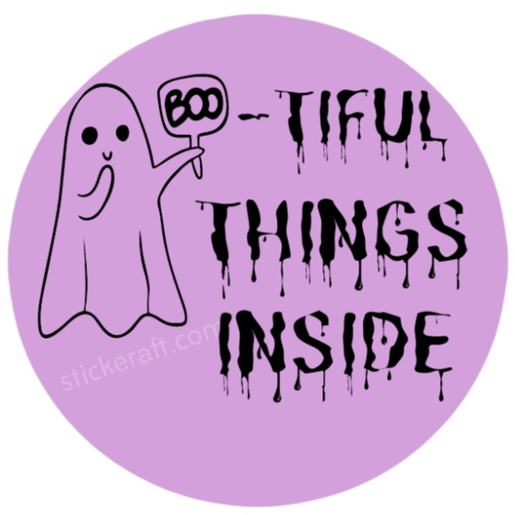 Bootiful Things Inside Stickers, Envelope Seals, Labels,13 colors to choose from - Picture 13 of 13